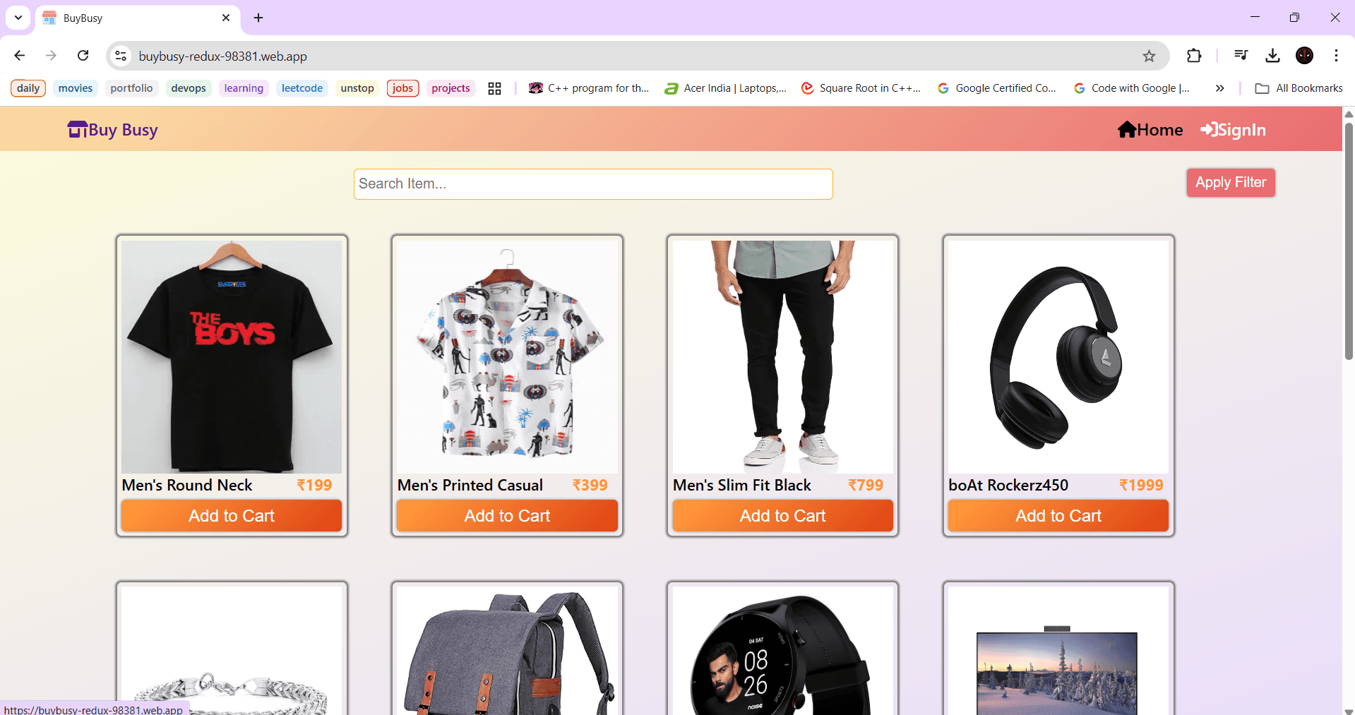 BuyBusy-ECommerce Platform