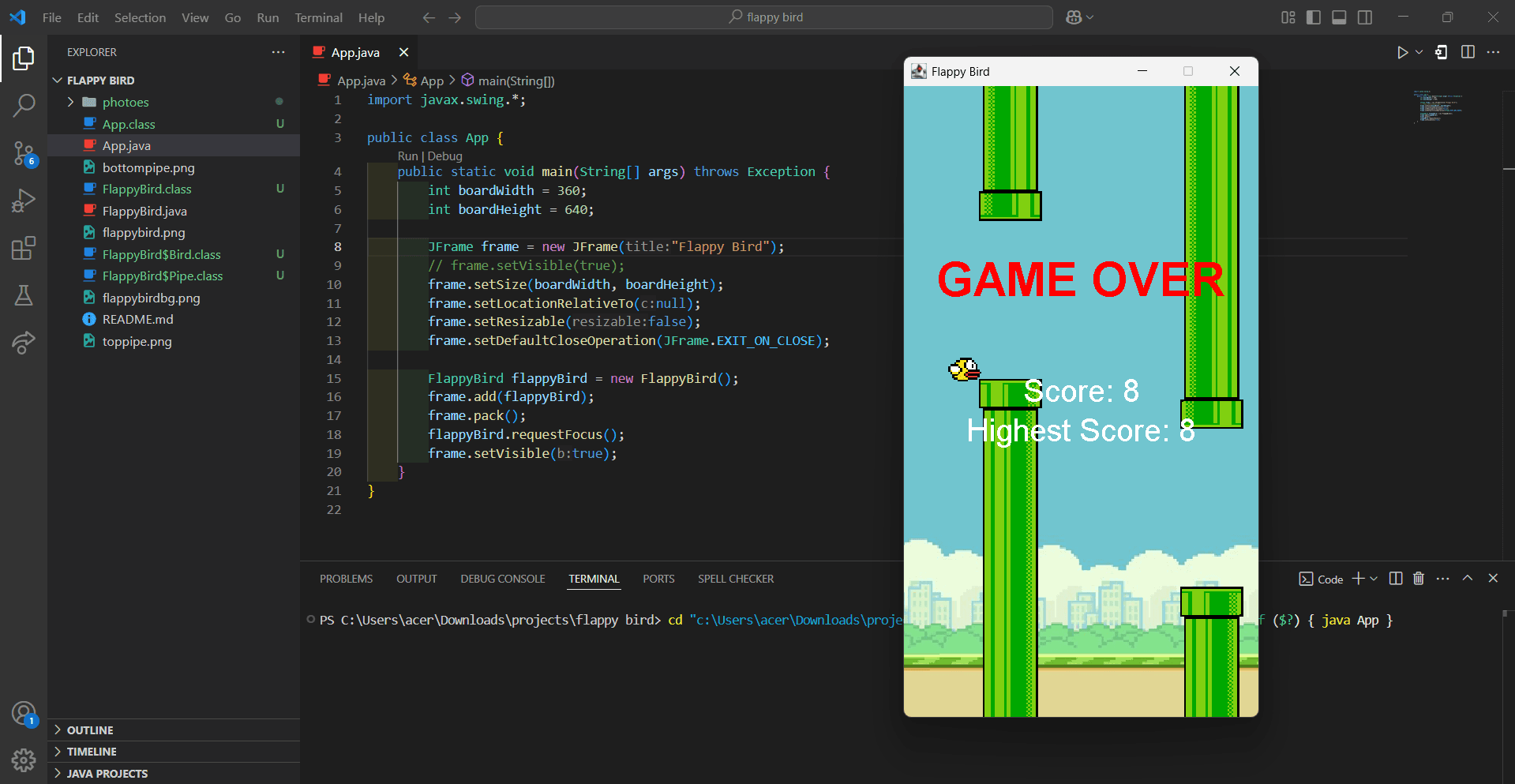 Flappy Bird Game