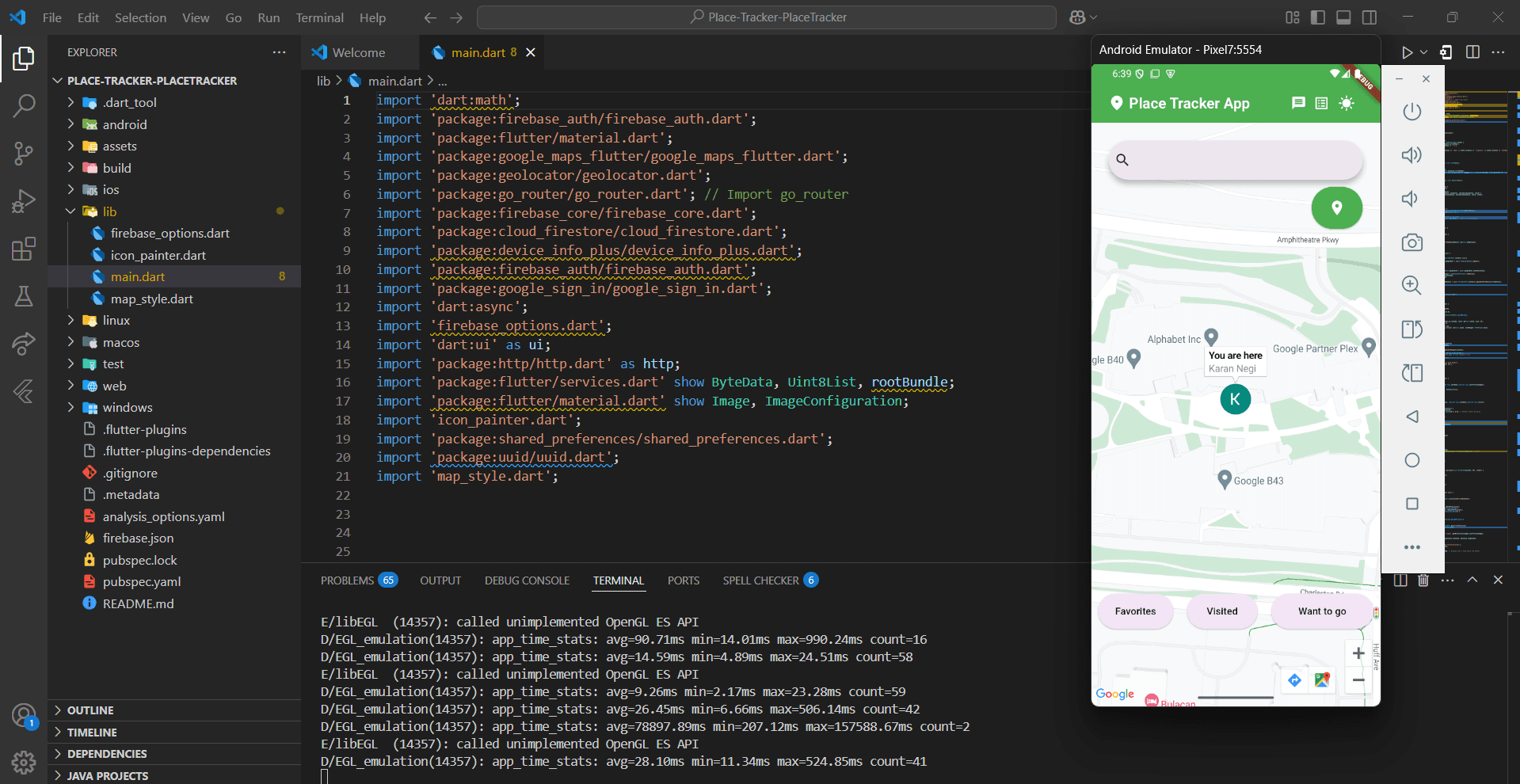 Place Tracker App